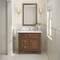 James Martin Vanities 36'' Single Vanity, Mid-Century Walnut w/ Single Hole 3 CM White Zeus Quartz Top & Backsplash 424-V36-WLT-1WZ - alternate 2